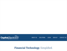 Tablet Screenshot of capitalbankcardsouth.com